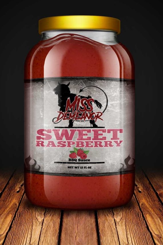 Miss Demeanor – Sweet Raspberry BBQ Sauce (16oz) – No Heat, Texas Made