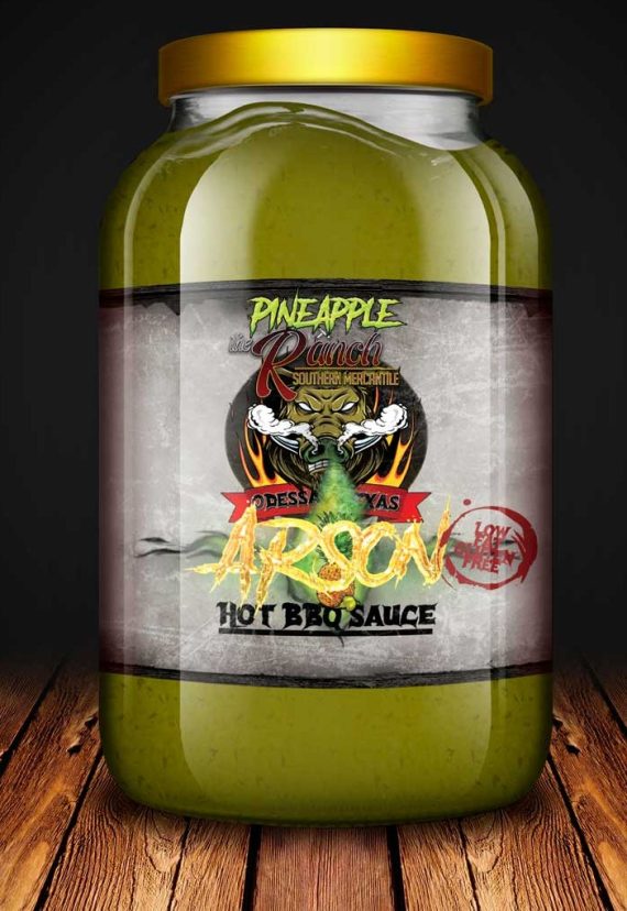 Pineapple Arson – Carolina Reaper Hot BBQ Sauce (16oz) – Extreme Heat, Texas Made